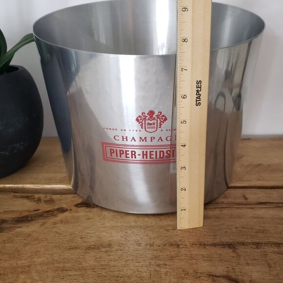 Piper-Heidsieck Champagne Large Party Multi Bottle Ice Bucket Cooler Stainless - Picture 8 of 14